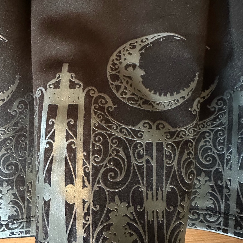 Hot Topic Cosmic Aura Midi Skater Gothic Dress with Silver Moon Design - Picture 3 of 9